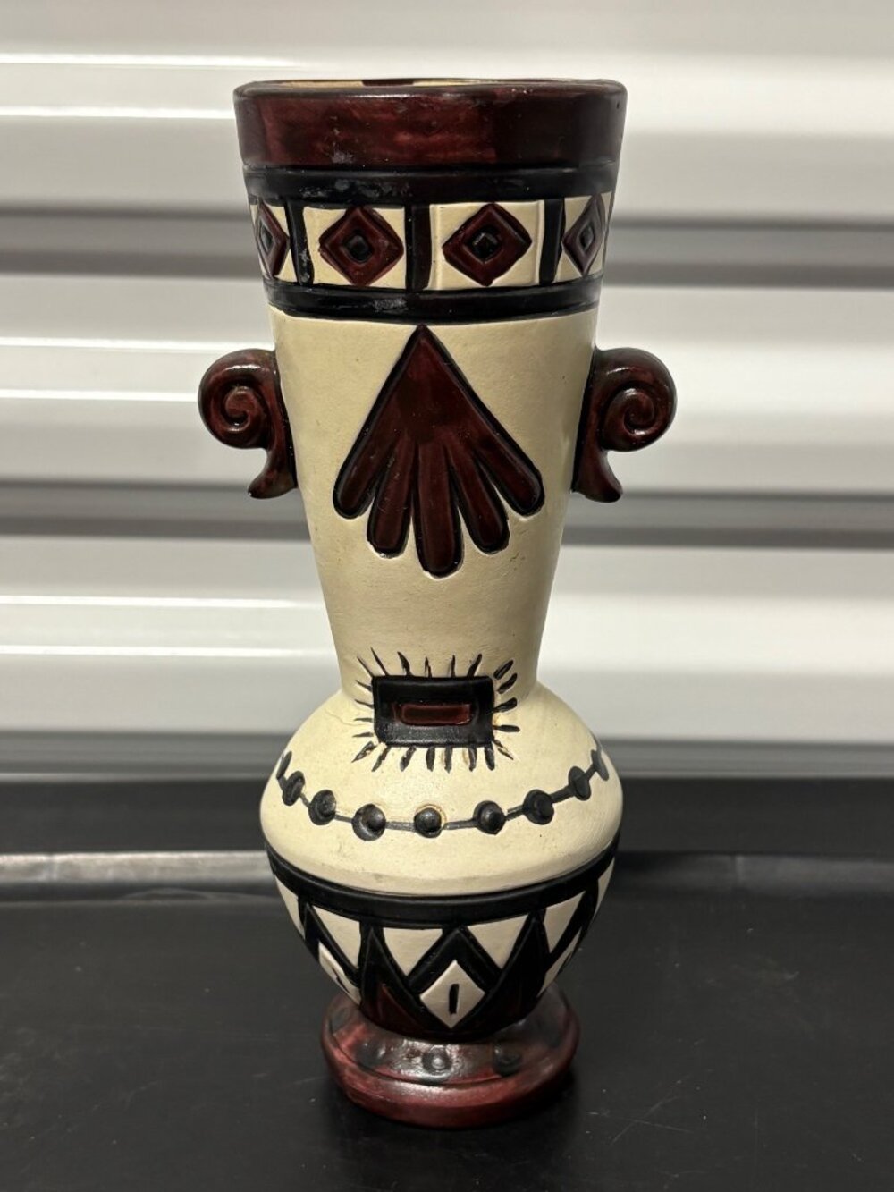 Vintage Fairway St. Louis Ceramic Southwestern Motif Pottery Bud Vase Japan 8"